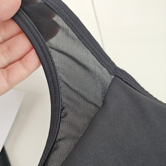 Zyia Black Reflective Light  Tight Mesh Racerback Sports Bra Size XXL - Picture 6 of 7